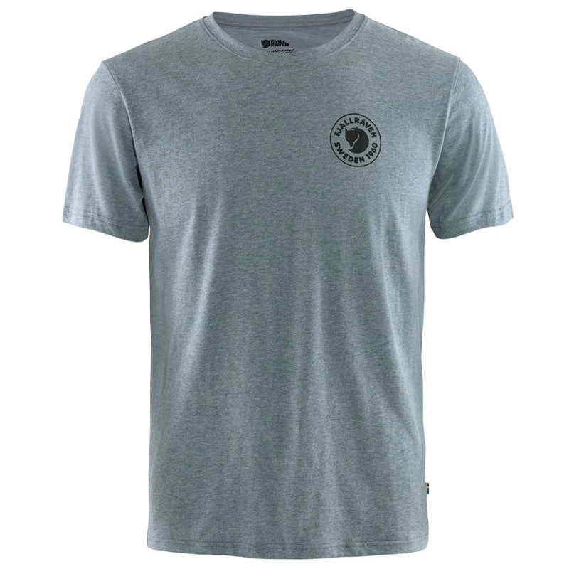 FJÄLLRÄVEN Men's 1960 Logo T-Shirt - Uncle Blue-Melange 1 FJÄLLRÄVEN Men's 1960 Logo T-Shirt - Uncle Blue-Melange