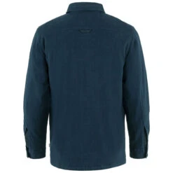 FJÄLLRÄVEN Men's Övik Lite Padded Shirt - Dark Navy / Dark Navy -Outdoor Apparel Fjallraven AW22 OvikLitePaddedShirt Navy 03