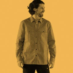 FJÄLLRÄVEN Men's Singi Overshirt - Indigo Blue -Outdoor Apparel Fjallraven AW22 SingiOvershirt Indigo 03