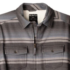 KAVU Men's Eagle Pine Shirt - Midnight Stripe 7 KAVU Men's Eagle Pine Shirt - Midnight Stripe -Outdoor Apparel KAVU AW22 EagleShirt MidnightStripe 02