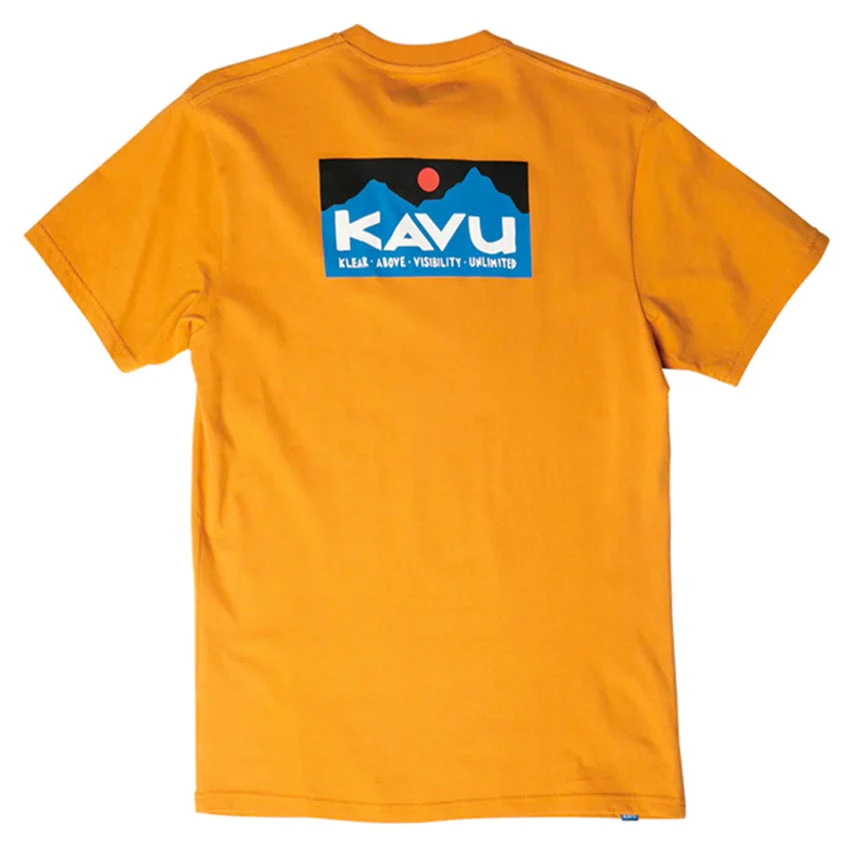 KAVU Men's Klear Above Etch Art T-Shirt - Butterscotch 1 KAVU Men's Klear Above Etch Art T-Shirt - Butterscotch