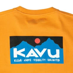 KAVU Men's Klear Above Etch Art T-Shirt - Butterscotch 7 KAVU Men's Klear Above Etch Art T-Shirt - Butterscotch -Outdoor Apparel KAVU SS23 MsKlearAboveEtchArtTee Butterscotch 03