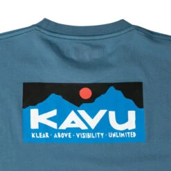 KAVU Men's Klear Above Etch Art T-Shirt - Vintage Blue -Outdoor Apparel KAVU SS23 MsKlearAboveEtchArtTee VB 03