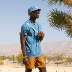 KAVU Men's Klear Above Etch Art T-Shirt - Vintage Blue -Outdoor Apparel KAVU SS23 MsKlearAboveEtchArtTee VB 04