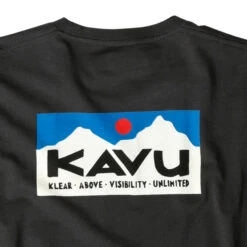 KAVU Men's L/S Etch Art T-Shirt - Black Licorice -Outdoor Apparel KAVU SS23 MsKlearAboveLSEtchArtTee Black 03