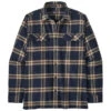 Patagonia Men's L/S Organic Cotton Fjord Flannel Shirt - North Line: New Navy