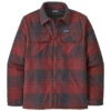 Patagonia Men's Insulated Organic Cotton MW Fjord Flannel Shirt - Live Oak: Sequoia Red