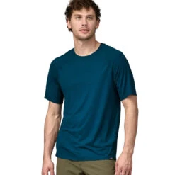 Patagonia Men's Capilene Cool Trail Shirt - Lagom Blue -Outdoor Apparel Patagonia AW23 CapCoolTrailShirt LMBE 03
