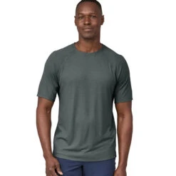 Patagonia Men's Capilene Cool Trail Shirt - Nouveau Green 6 Patagonia Men's Capilene Cool Trail Shirt - Nouveau Green -Outdoor Apparel Patagonia AW23 MsCapCoolTrailShirt NUVG 03