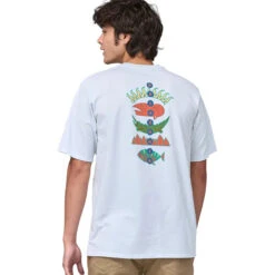 Patagonia Men's Fitz Roy Wild Responsibili-Tee - White -Outdoor Apparel Patagonia AW23 MsFitzRoyWildTee 03