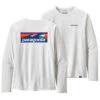 Patagonia Men's L/S Capilene Cool Daily Graphic Shirt - Waters - Boardshort Logo: White