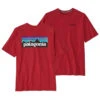 Patagonia Men's P-6 Logo Responsibili-Tee - Touring Red