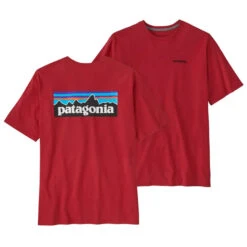 Patagonia Men's P-6 Logo Responsibili-Tee - Touring Red