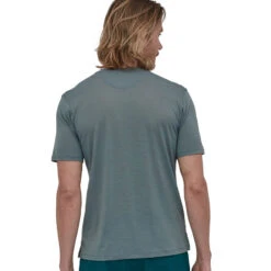 Patagonia Men's Capilene Cool Merino Shirt - Plume Grey -Outdoor Apparel Patagonia CapCoolMerinoShirt PlumeGrey 03