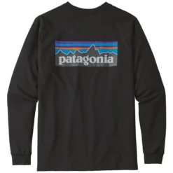 Outdoor Apparel -Outdoor Apparel Patagonia M LSP6ResponsibiliTee Black 01