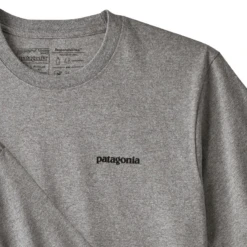 Patagonia Men's P-6 Logo Responsibili-Tee - Gravel Heather -Outdoor Apparel Patagonia M P6ResponsibiliTee GravelHeather 04