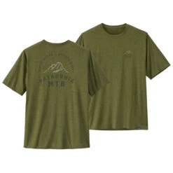 Patagonia Men's Capilene Cool Daily Graphic Shirt - MTB Crest: Palo Green X-Dye