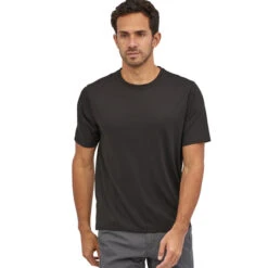 Patagonia Men's Capilene Cool Daily Shirt - Black -Outdoor Apparel Patagonia MsCapCoolDailyShirt Black 03