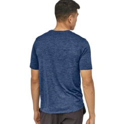 Patagonia Men's Capilene Cool Daily Shirt - Viking Blue - Navy Blue X-Dye -Outdoor Apparel Patagonia MsCapCoolDailyShirt BlueXDye 04
