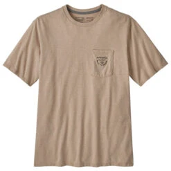 Patagonia Men's Forge Mark Crest Pocket Responsibili-Tee - Oar Tan