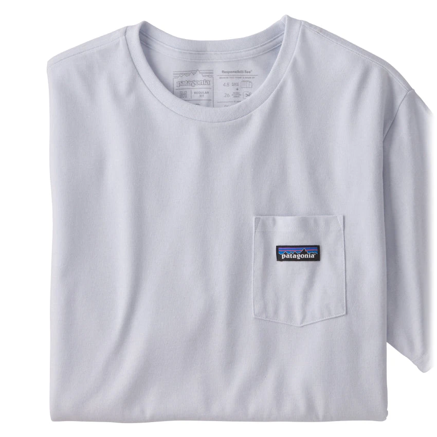Patagonia Men's P-6 Label Pocket Responsibili-Tee - White
