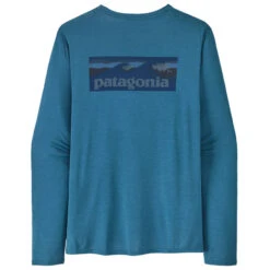 Patagonia Men's L/S Capilene Cool Daily Graphic Shirt - Waters - Boardshort Logo: Wavy Blue X-Dye 7 Patagonia Men's L/S Capilene Cool Daily Graphic Shirt - Waters - Boardshort Logo: Wavy Blue X-Dye -Outdoor Apparel Patagonia SS23 LSCapCoolGraphicWater BLWX 03