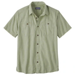 Patagonia Men's Back Step Shirt - Rainfall Plaid: Salvia Green