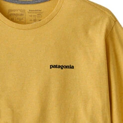 Patagonia Men's P-6 Logo Responsibili-Tee - Surfboard Yellow -Outdoor Apparel Patagonia SS23 P6Responsibilitee SUYE 03