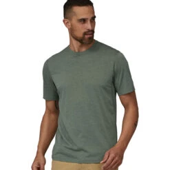 Patagonia Men's Capilene Cool Trail Shirt - Hemlock Green -Outdoor Apparel Patagonia SSCapCoolTrailShirt HMKG 04