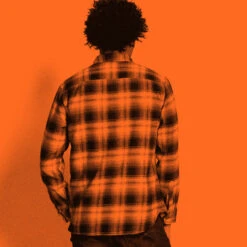 Pendleton Burnside Flannel Shirt - Red/Brown/Tan Plaid -Outdoor Apparel Pendleton AW22 BurnsideShirt RedBrown 05