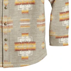 Pendleton Sherpa Lined Shirt Jacket - Chief Joseph Tan -Outdoor Apparel Pendleton AW22 SherpaLinedJacket Tan 03