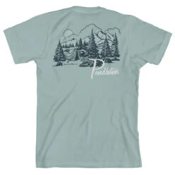 Pendleton Mountain Camping Graphic Tee - Dusty Blue/Navy