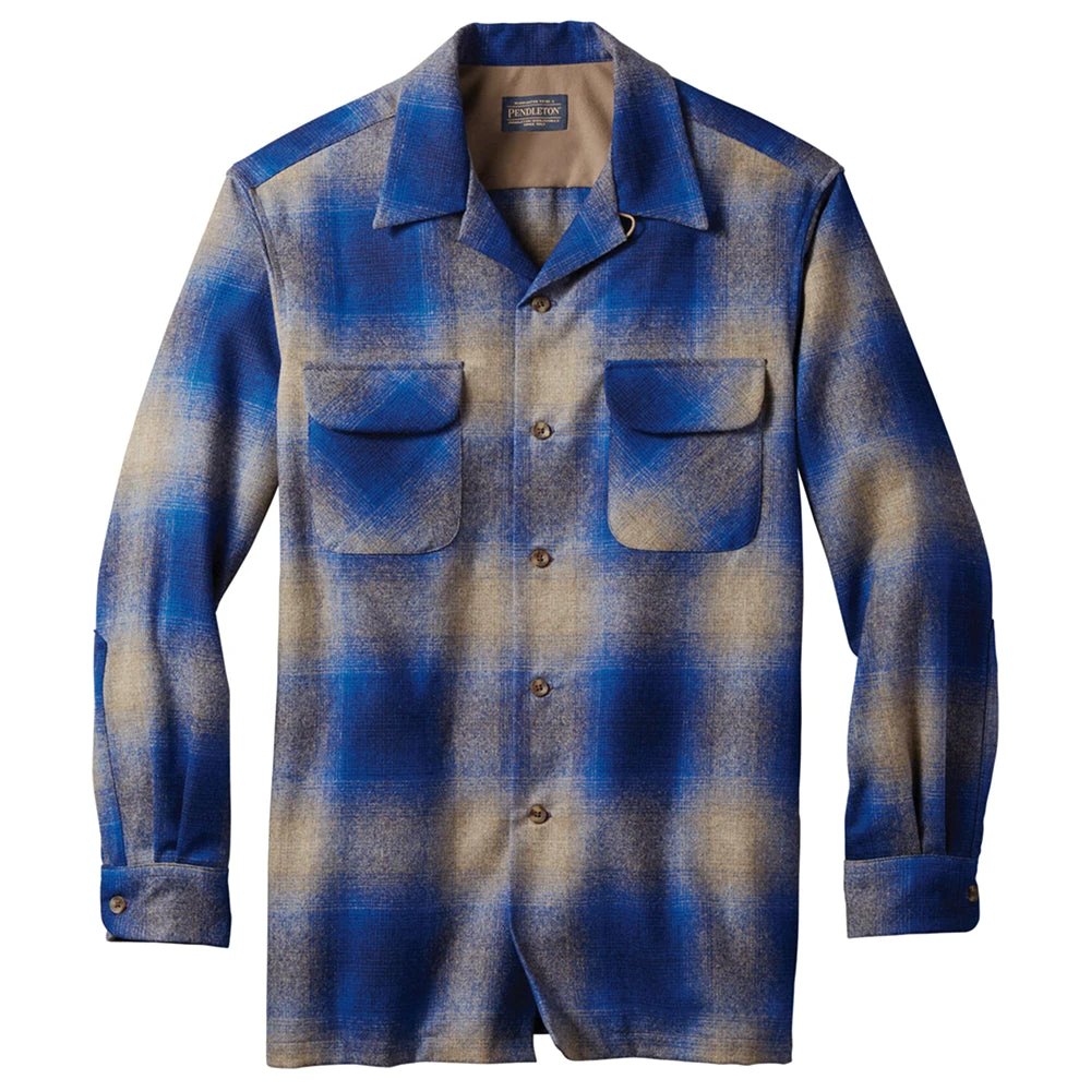 Pendleton Classic Board Shirt - Tan / Blue Ombre 1 Pendleton Classic Board Shirt - Tan / Blue Ombre