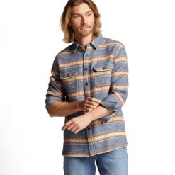 Pendleton Driftwood Shirt - Blue Pinto Mountains -Outdoor Apparel Pendleton DriftwoodShirt Blue 02