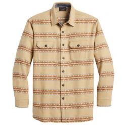 Pendleton Driftwood Shirt - Tan Pinto Mountains