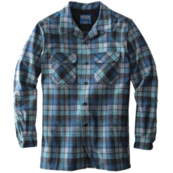 Pendleton Fitted Board Shirt - Beach Boys Blue Original Surf Plaid