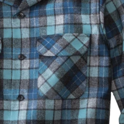 Pendleton Fitted Board Shirt - Beach Boys Blue Original Surf Plaid -Outdoor Apparel Pendleton FittedBoardShirt BlueOriginalSurfPlaid 03