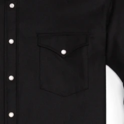 Pendleton Fitted Canyon Shirt - Black Solid -Outdoor Apparel Pendleton FittedCanyonShirt Black 03