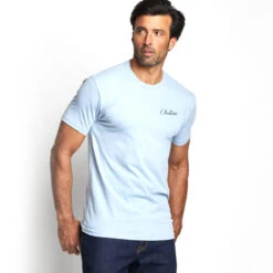 Pendleton Glacier Graphic Tee - Stonewash Denim/White -Outdoor Apparel Pendleton GraphicTee GlacierBlue 04