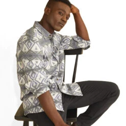 Pendleton Doublesoft Beach Shack Shirt - Cedar Bluff Green/Blue -Outdoor Apparel Pendleton SS23 BeachShackShirt CedarBluffGreen 03