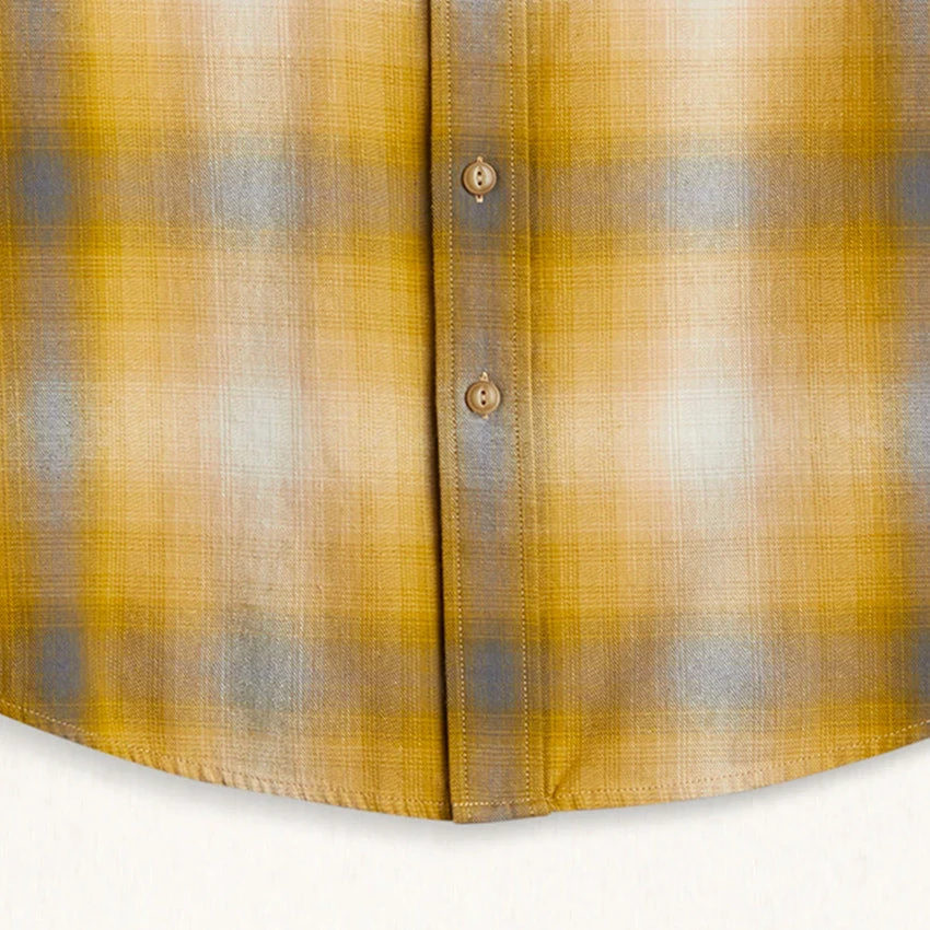 Pendleton Plaid Beach Shack Shirt - Flax/Grey Ombre 3 Pendleton Plaid Beach Shack Shirt - Flax/Grey Ombre - Image 3