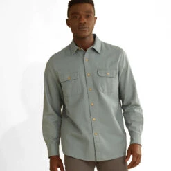 Pendleton Beach Shack Shirt - Fir Green -Outdoor Apparel Pendleton SS23 BeachShackShirt FirGreen 03