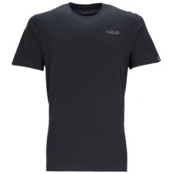 Rab Men's Stance Mountain Peak Tee - Beluga -Outdoor Apparel Rab SS23 MsPeakMountainTee Beluga 03