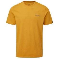 Rab Men's Stance Mountain Peak Tee - Sahara -Outdoor Apparel Rab SS23 MsPeakMountainTee Sahara 03