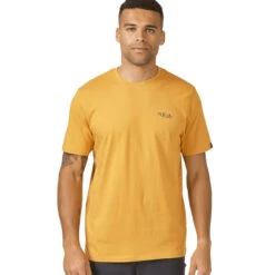 Rab Men's Stance Mountain Peak Tee - Sahara -Outdoor Apparel Rab SS23 MsPeakMountainTee Sahara 04