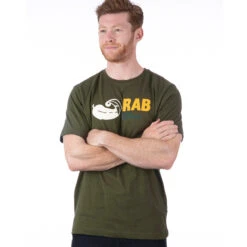 Rab Men's Stance Vintage Tee - Army -Outdoor Apparel Rab SS23 MsStanceVintageTee Army 03