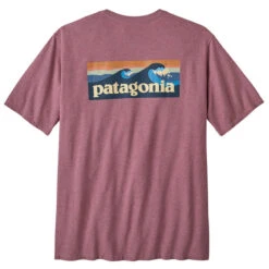 Patagonia Men's Boardshort Logo Pocket Responsibili-Tee - Evening Mauve