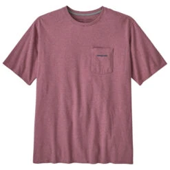 Patagonia Men's Boardshort Logo Pocket Responsibili-Tee - Evening Mauve -Outdoor Apparel SS23 Patagonia BoardshortLogoPocketTee EVMA 03