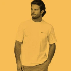 Patagonia Men's Boardshort Logo Pocket Responsibili-Tee - Evening Mauve -Outdoor Apparel SS23 Patagonia BoardshortLogoPocketTee EVMA 04