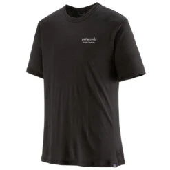 Patagonia Men's Capilene Cool Merino Graphic Shirt - Heritage Header: Black